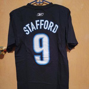 Black Matthew Stafford Name and Number Shirt- Size- Medium